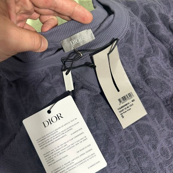 CD OBLIQUE RELAXED-FIT T-SHIRT - ROSE VIOLET-XS-S - Picture 2 of 8